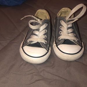 Gray toddler converse